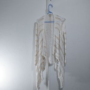 Lucky Brand live in love crochet popcorn fluffy lo